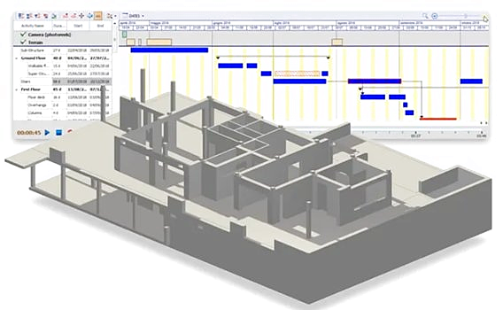 Planejamento em BIM 4D — visualização da obra MDT Engenharia